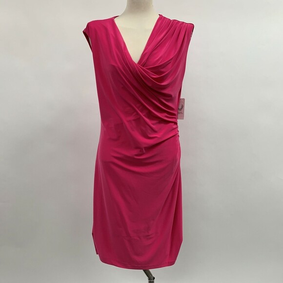 Vince Camuto Women's Dress Large Pink Bodycon Sleeveless NWT - Picture 1 of 7